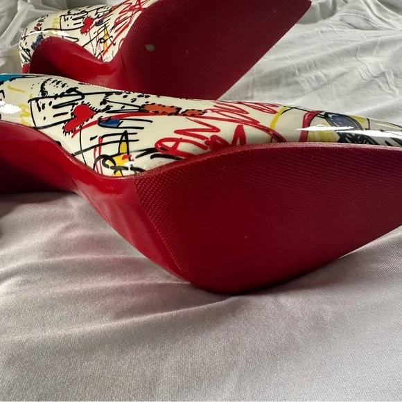 Christian Louboutin Multicolor Graffiti Women's Pumps - Picture 2 of 4